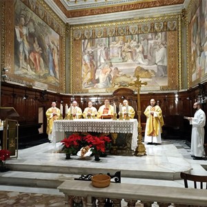 Kardinal Puljić predvodio misu za papu emeritusa Benedikta XVI. u hrvatskoj crkvi sv. Jeronima u Rimu